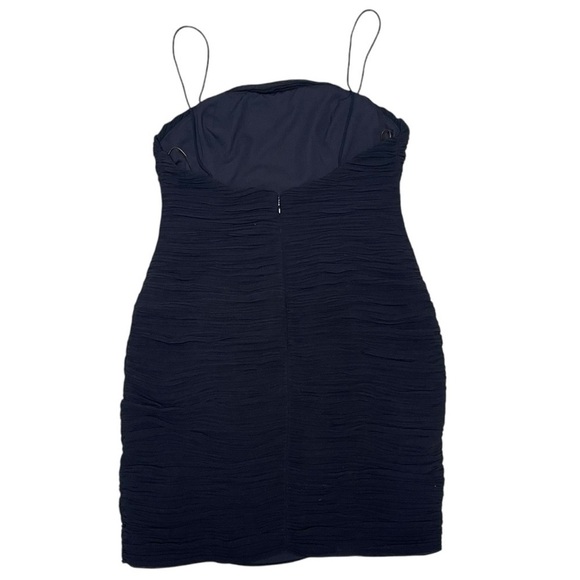 Fame and Partners x Free People The Damita Ruched Mini Little Black Dress LBD 6 - Picture 4 of 7